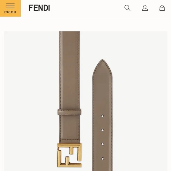 Fendi Brown Leather Belt main image 5